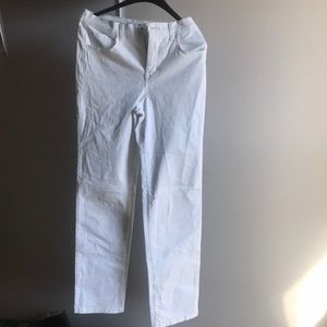 White Straight Leg Jeans